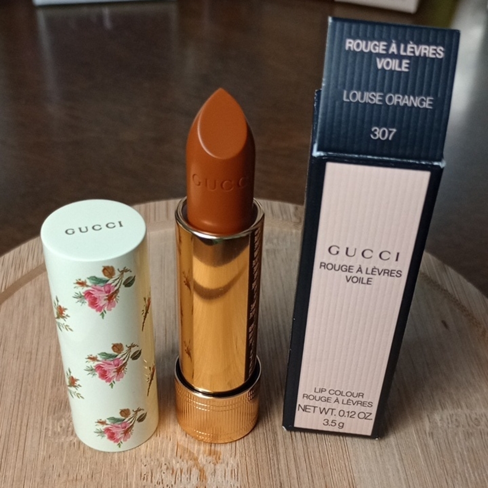 Gucci Rouge À Lèvres Voile - 307 Louise Orange NIB